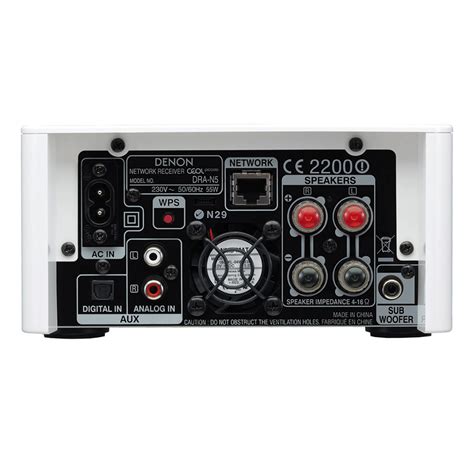 Denon CEOL Piccolo DRA-N5 – Integrated Network Stereo Receiver (White ...