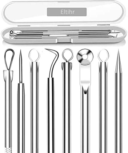 Eltihr Acne Needle Tool Sets 4Pcs Stainless Steel Blackhead Remover ...
