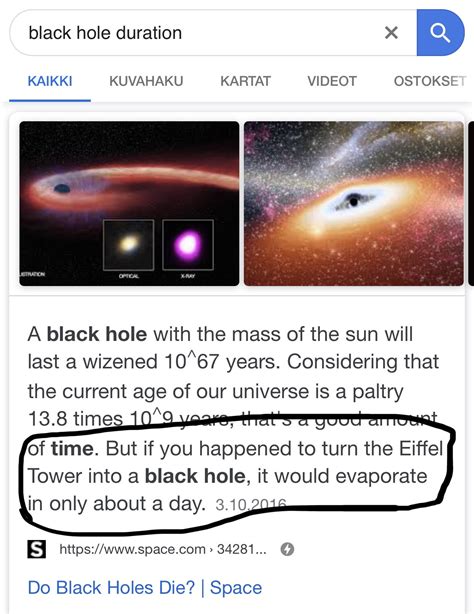 How Does A Black Hole Die