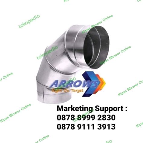 Jual Ducting elbow 20 inch 90° elbow konektor 20 Inch elbow ducting 20 ...