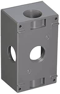 Hubbel Electric Raco Gray Single Gang Weatherproof Box 5332-0 : Amazon ...