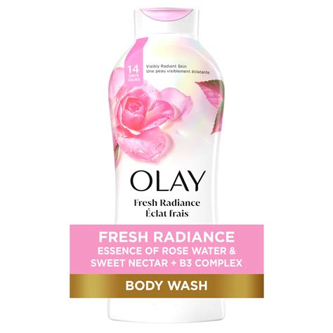Olay fresh outlast body wash, white strawberry and mint, 22 oz 【美品】