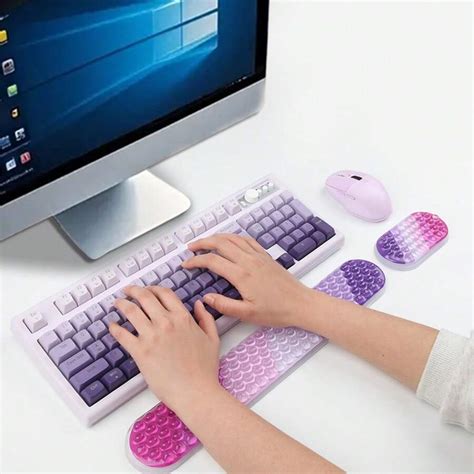 Ergonomiczna kryształowa podkładka pod nadgarstki klawiatury, podkładka ...