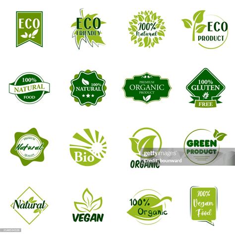 Vegan And Organic Food Labels High-Res Vector Graphic - Getty Images