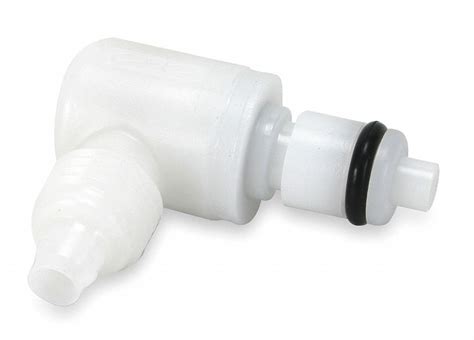 90° Elbow, 1/4 in ID x 3/8 in OD Size, Quick Connection Insert - 2YDA5 ...