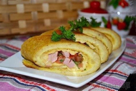 Яичные роллы с начинкой на завтрак | Recipes, Breakfast, Filling breakfast