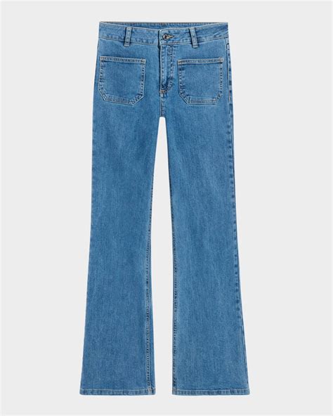Vanessa Bruno High-Rise Denim Jeans | Neiman Marcus
