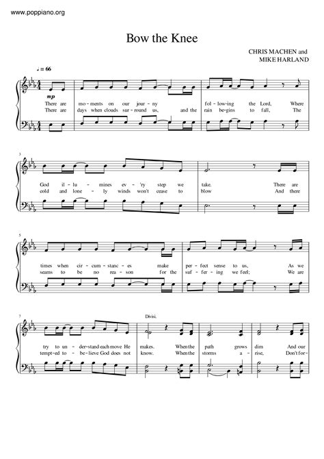 Hymn-Bow The Knee Sheet Music pdf, - Free Score Download ★