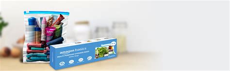 Buy Amazon Basics - Multipurpose Slider Storage Bags | 45 Bags ...