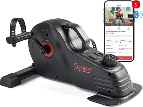 Sunny Health & Fitness Under Desk Bike, Dual Function Portable Pedal ...