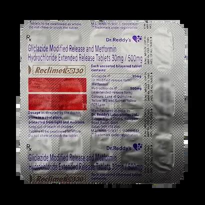 RECLIMET OD 30MG TABLET 15'S : View Price, Combination and Alternatives ...