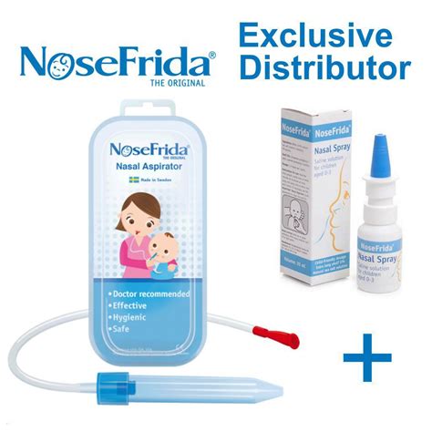 Nosefrida The Snot Sucker Saline Kit ( Nose Frida Nasal Aspirator ...