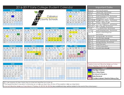 Cabarrus County Schools Calendar 2024 - Schoolcalendars.net