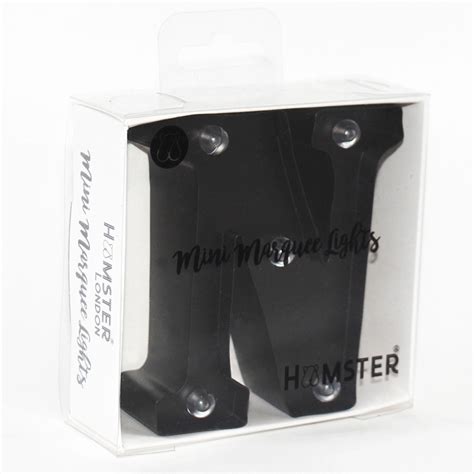 Hamster London Alphabet N Led Light Black
