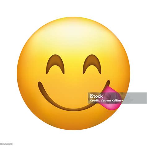 Emoji Face Savouring Delicious Food Smiling Face Savoring Licking Lips ...
