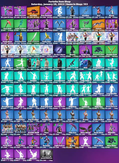 iFireMonkey on Twitter: "🛒 #Fortnite Item Shop ⏰ Saturday, January 28, 2023 💚 Use code ...