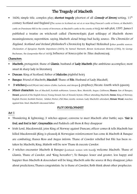 Macbeth by William Shakespeare summary | Characters | Themes | Symbols ...