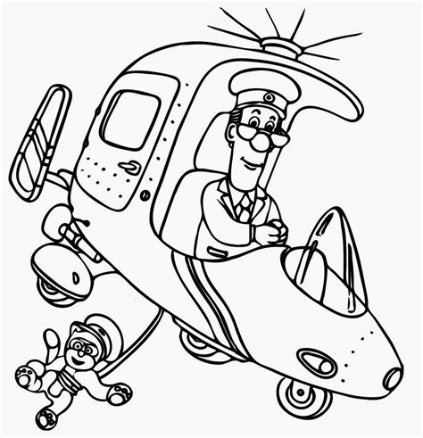 Postman Coloring Pages 的图像结果