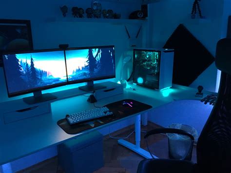 Image result for Nice PC Setups Withe Editing Blue Colour