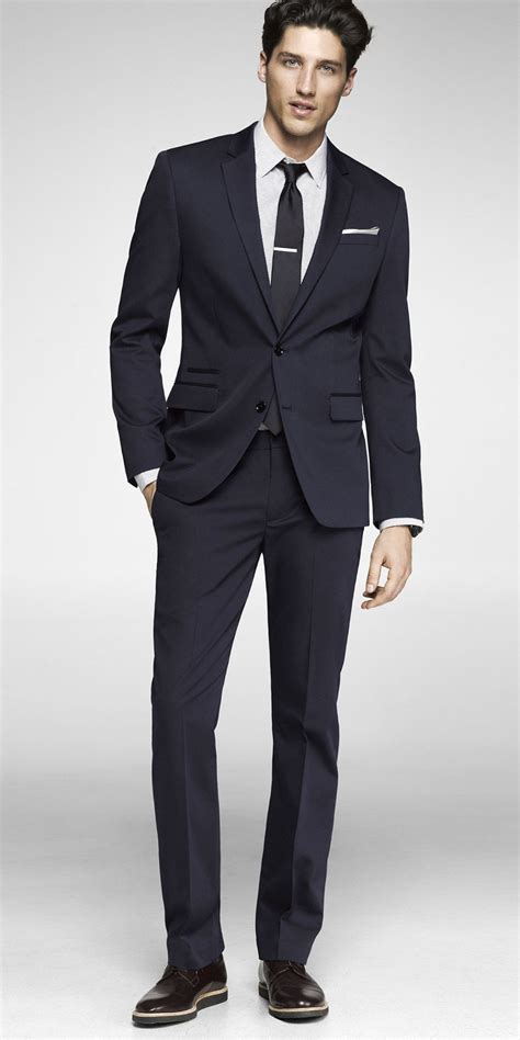 Navy Slim Cut Suits | Men's business outfits, Business professional ...
