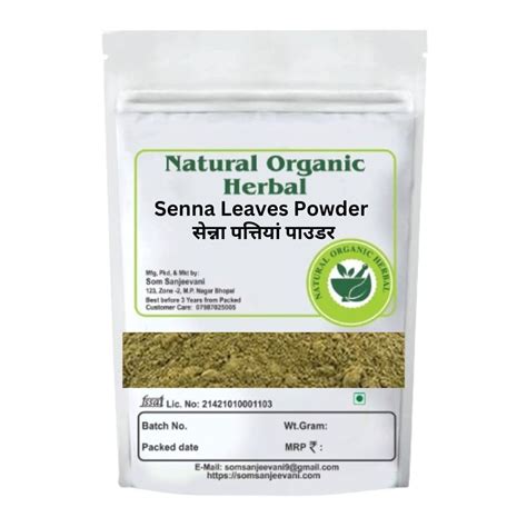 Buy Natural Organic Herbal Senna Sun Dried Leaves Powder 100g - Natural ...