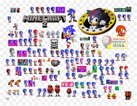 Sonic the hedgehog sprites