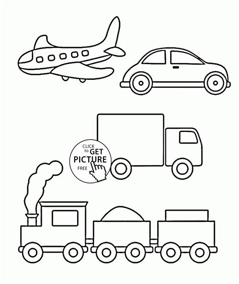 Preschool Printable Transportation Coloring Pages - Free Printable Download