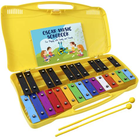 Snapklik.com : MINIARTIS Glockenspiel Xylophone 25 Note Colorful Metal ...