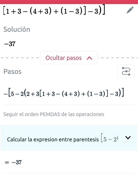 -|5-2-{2+3[1+3-(4+3)+(1-3)]-3}| paso a paso por favor - Brainly.lat