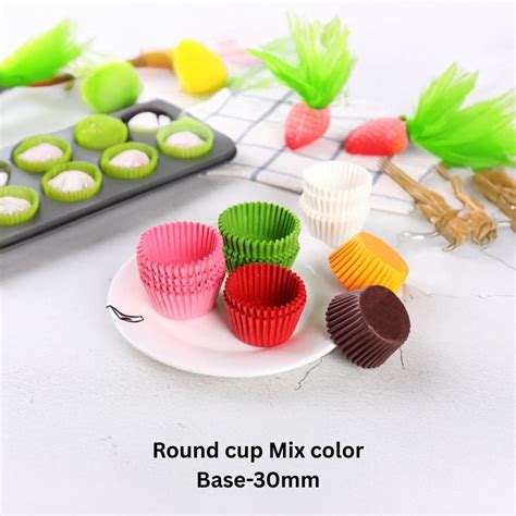 Round Cup White & Mix Colour 30mm – Neeyog