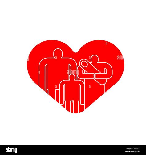 Family love symbol. Family and Heart sign Stock Vector Image & Art - Alamy