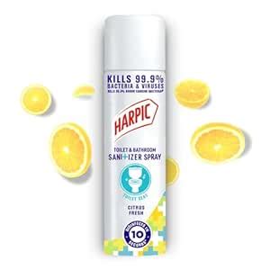 Harpic 90 ml - Citrus Fresh, Toilet Seat Sanitizer Spray | Disinfects ...
