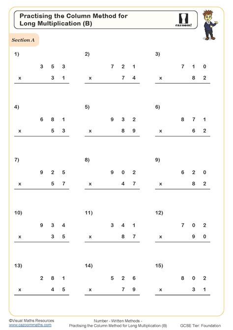 Image result for Multiplication Column Method UK
