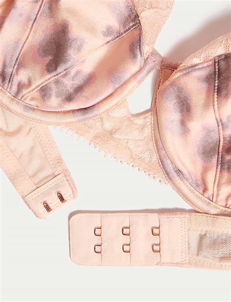 Buy Cherry Blossom Silk Wired Balcony Bra (A-E) at Marks & Spencer