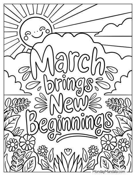 22 March Coloring Pages (Free PDF Printables)