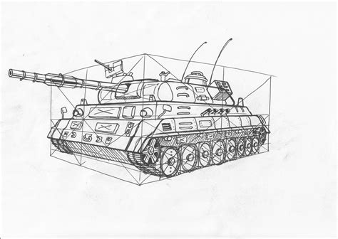 Tank Sketch at PaintingValley.com | Explore collection of Tank Sketch