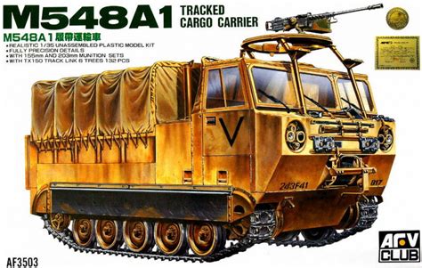 AFV Club 1/35 M548A1 Tracked Cargo Carrier Plastic Model, Color ...