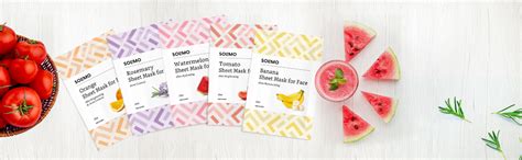 Buy Amazon Brand - Solimo Face Sheet Mask, Pack of 10 (2 Packs Each of ...