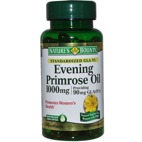 Nature's Bounty, Evening Primrose Oil, 1,000 mg, 60 Rapid Release ...