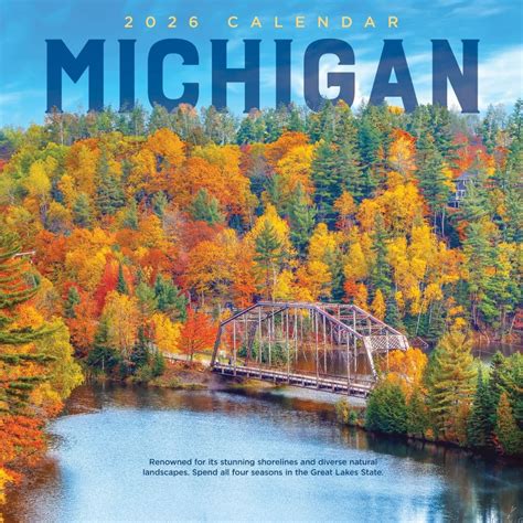 Michigan 2026 Wall Calendar - Calendars.com
