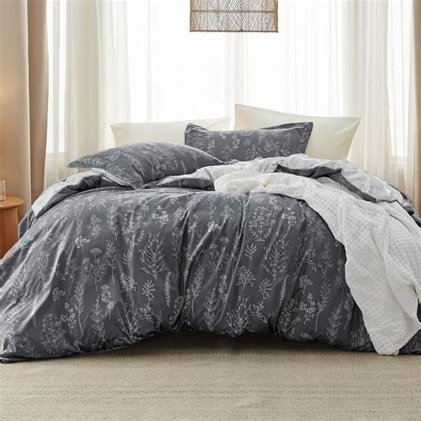 Amazon.com: Bedsure California King Comforter Set - Dark Grey Comforter ...