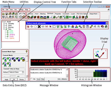 The Ansys ICEM CFD User Interface
