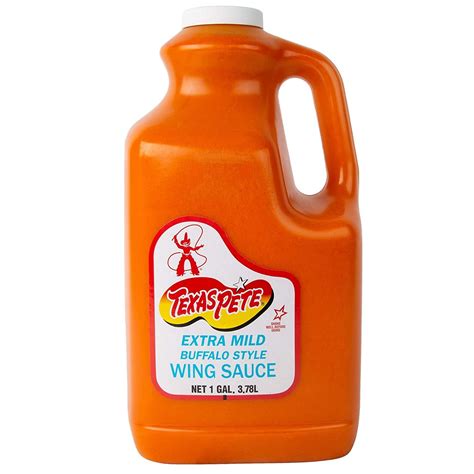 Texas Pete Buffalo Style Wing Sauce, Extra Mild, 1 Gallon - Walmart.com