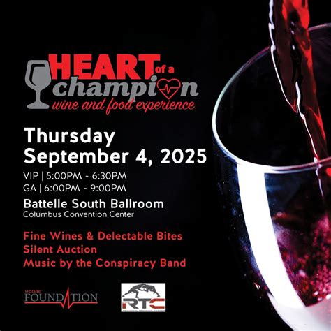 Hearts of a Champion - Food and Wine Experience, Greater Columbus ...
