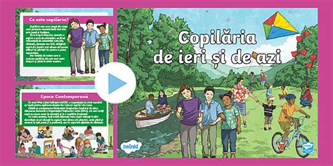 Copilăria de ieri și de azi - Prezentare PowerPoint