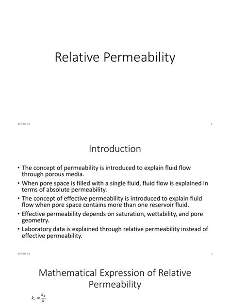 Image result for Relation Between Relative Permeability