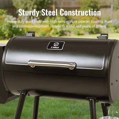 Z GRILLS 550B Pellet Smoker with Auto Temperature Control 560-Sq in ...