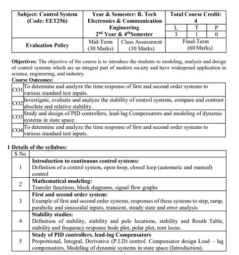 Image result for Control System Course