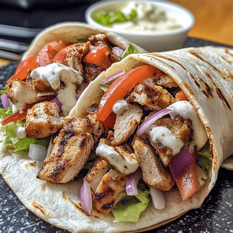 Chicken Shawarma Wrap: A Flavorful Middle Eastern Delight - My Delight ...