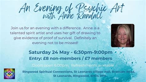Demonstration of Psychic Art with Anne Randall, St Leonards Village ...